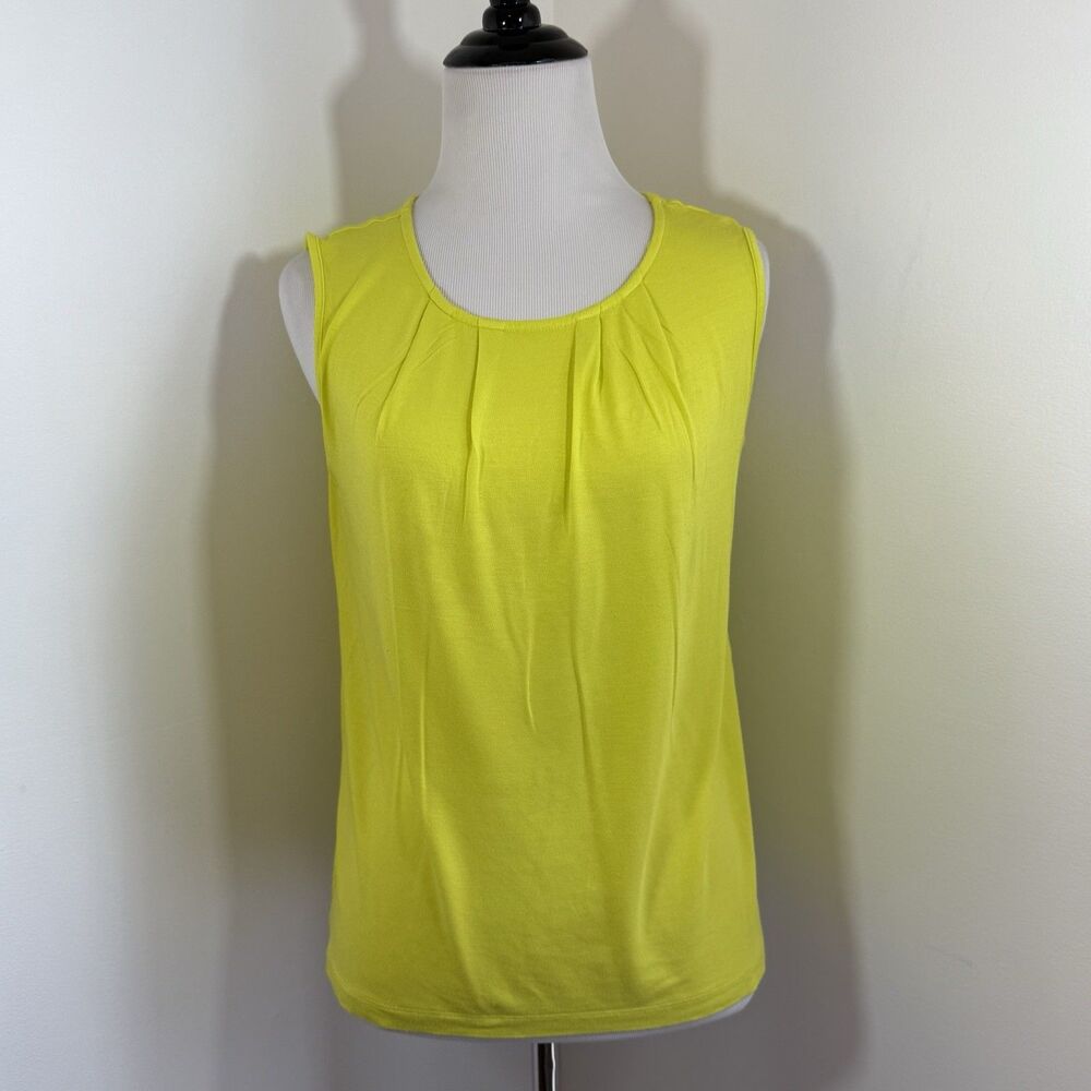 NEW Kettlewell Tank Small Pipa Scoop Neck Soft Stretch Yellow Bright